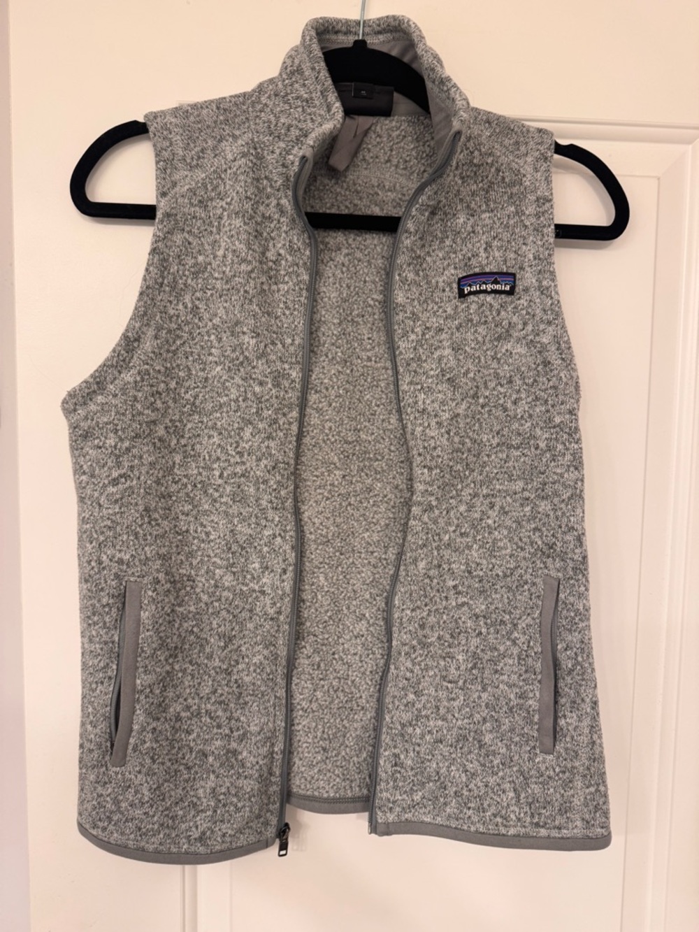 Patagonia Gray Sherpa Fleece Vest